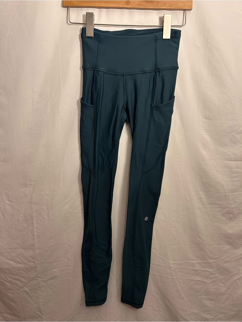 lululemon athletica Deep Teal High-Rise Fleece Lined Pocket Leggings